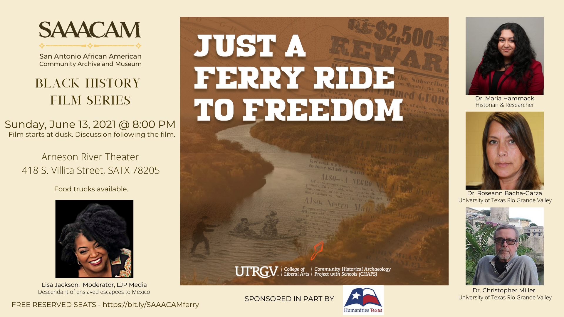 Just a Ferry Ride to Freedom” – Black History Film Series – SAAACAM