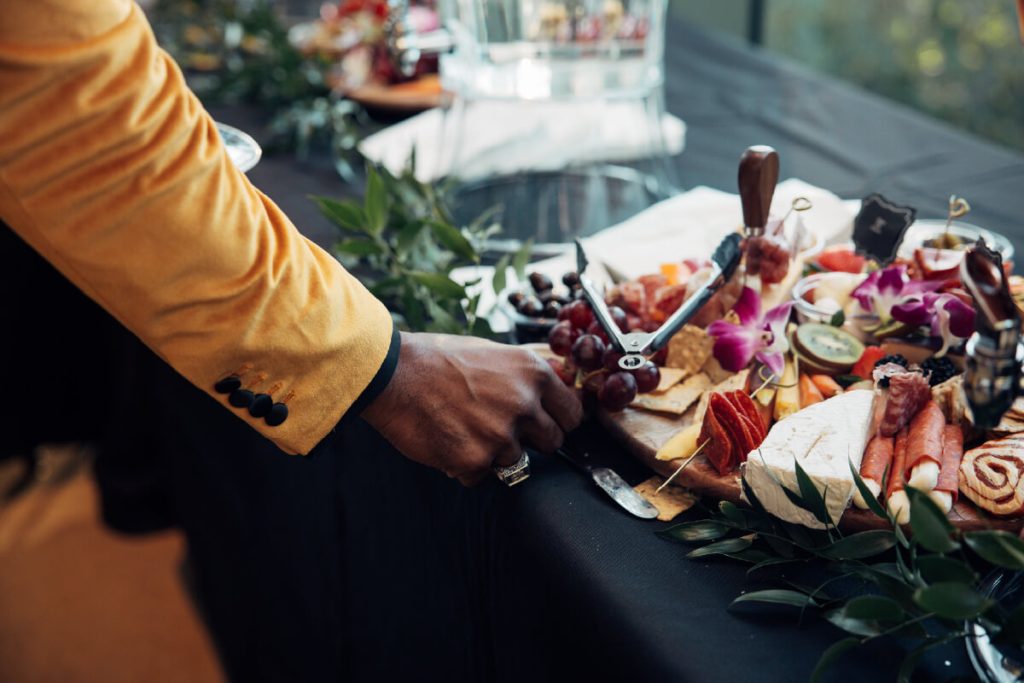 Beyond Flavor, showcasing their talents with a scrumptious charcuterie display.