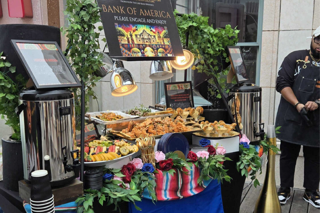 Chef Kaius created an afternoon feast for guests touring SAAACAM’s building on East Houston Street.