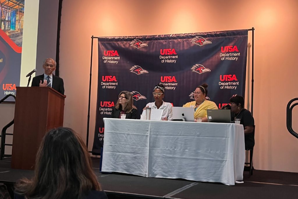 SAAACAM Archivist, Caira Spenrath participating at UTSA’s John L. Nau III Conference on Texas History.