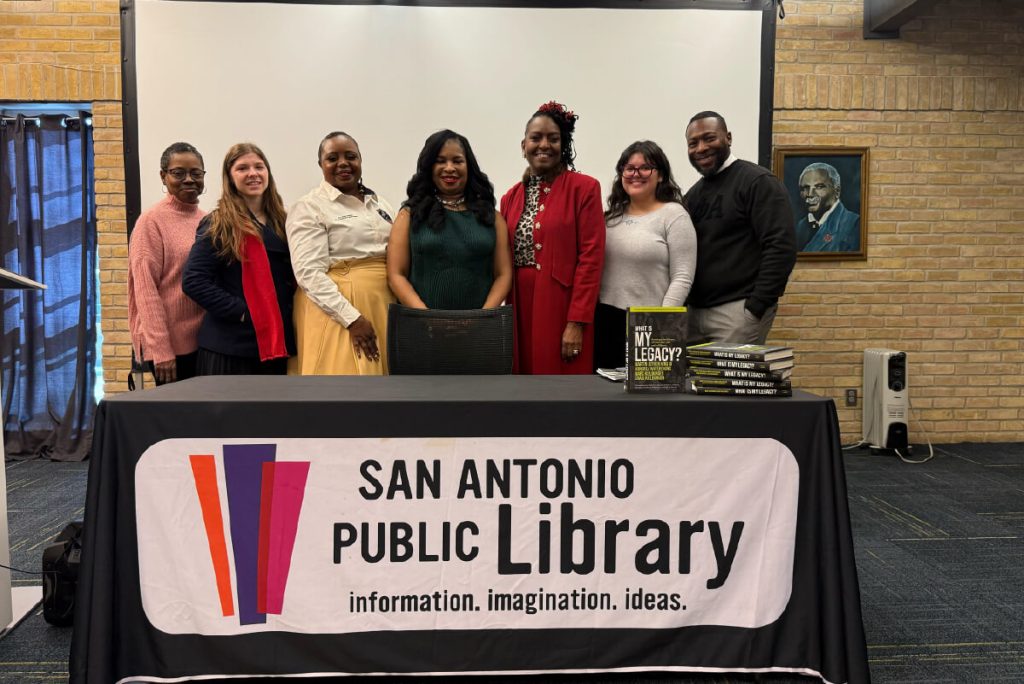 SAAACAM team members join Mrs. Martin Luther King III and the San Antonio Public Library to celebrate the release of her new book, What Is My Legacy?.
